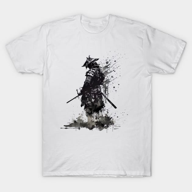 Sumi-e Samurai Art T-Shirt by geekmethat